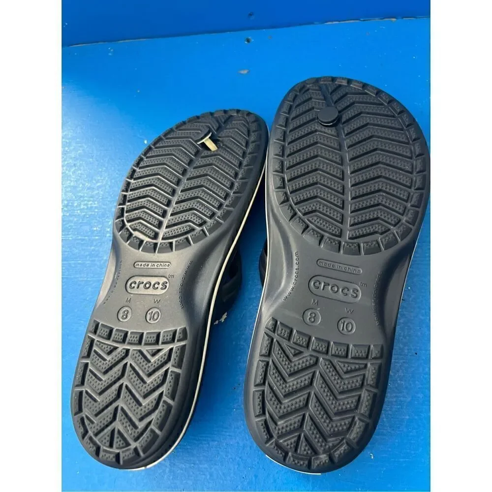 Crocs Men's and Women's Sandals - Bayaband Flip Flops, Waterproof Shower Shoes m